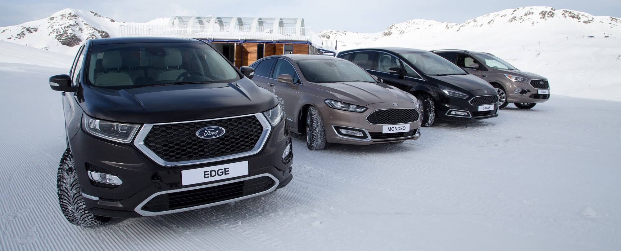gama coches ford en la nieve