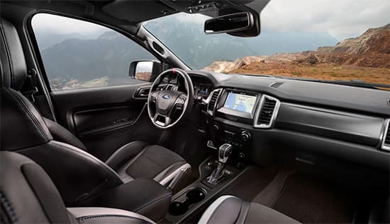 ford ranger raptor interior