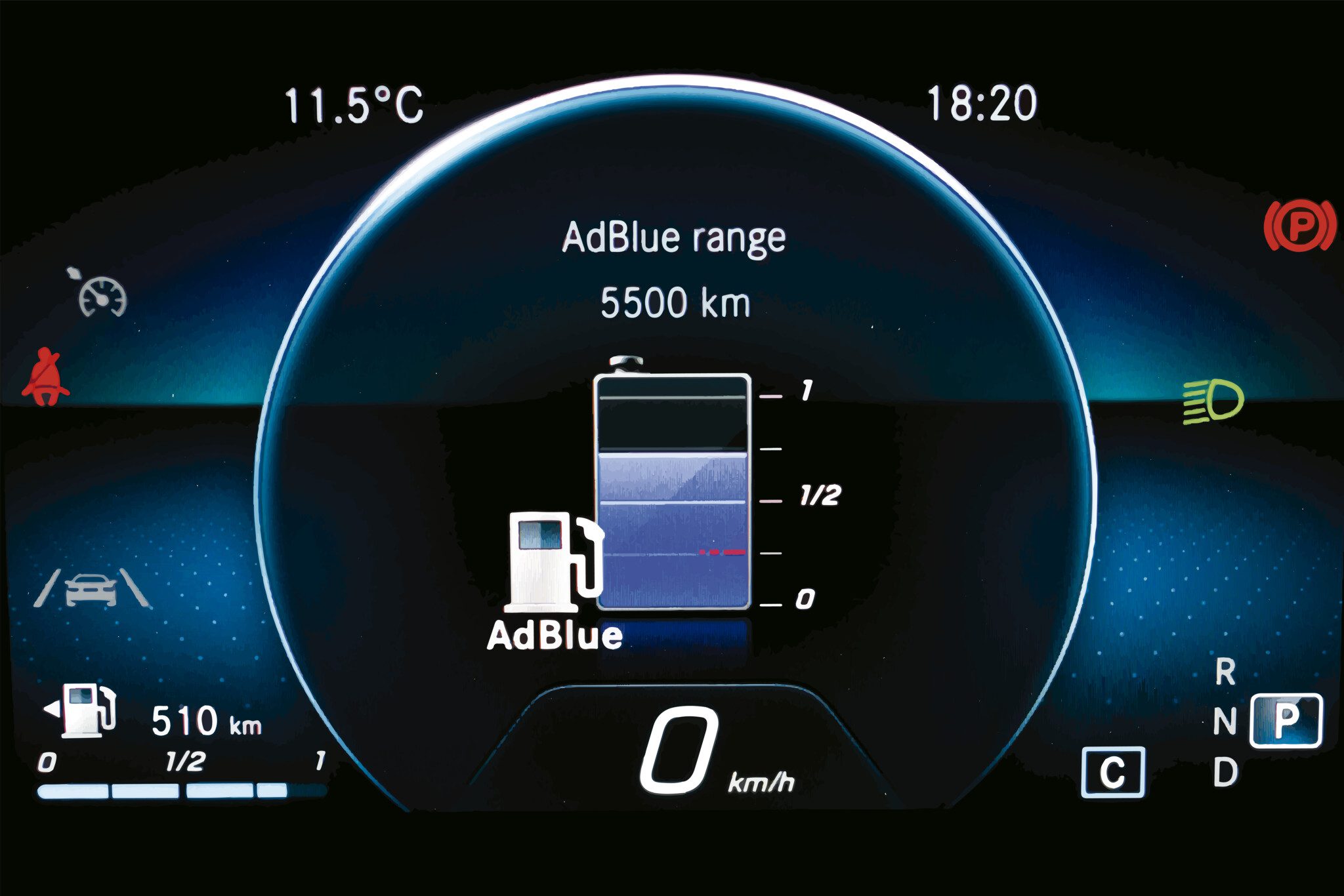 adblue coche niveles indicador autonomia